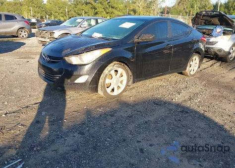 2011 Hyundai Elantra Limited (Ulsan Plant) из США, поврежденный, VIN KMHDH4AE8BU106067